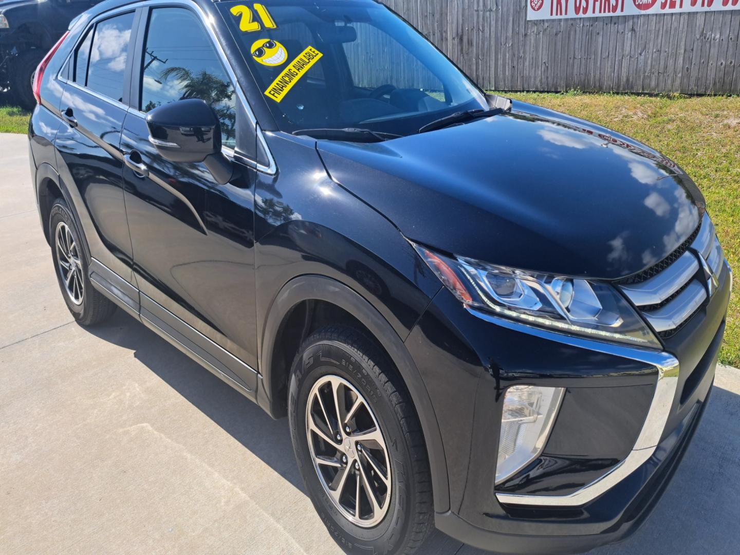 2020 Black Mitsubishi Eclipse Cross ES AWD (JA4AT3AA5LZ) with an 1.5L L4 DOHC 16V engine, CVT transmission, located at 1181 Aurora Rd, Melbourne, FL, 32935, (321) 241-1100, 28.132914, -80.639175 - Photo#1